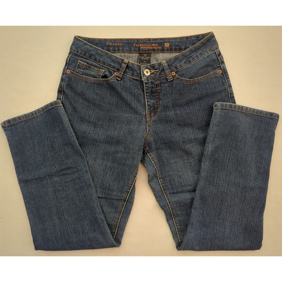 Faded Glory 5 Pocket Denim Straight Leg Jeans Women's Size 10P Inseam 29 - Picture 3 of 4